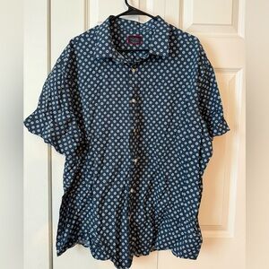 UntuckIt Blue Floral Shirt XXXL